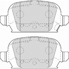 FD7013A NECTO Комплект тормозных колодок, дисковый тормоз