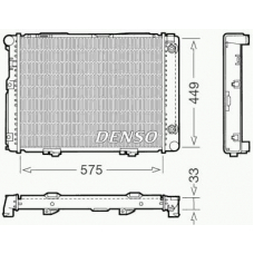 DRM17061 DENSO Радиатор, охлаждение двигателя