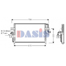 072150N AKS DASIS Конденсатор, кондиционер