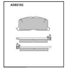 ADB3163 Allied Nippon Тормозные колодки