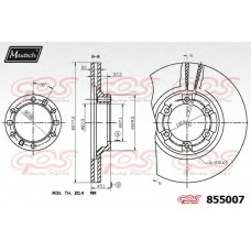 855007.6880 MAXTECH Тормозной диск