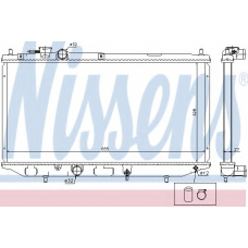 61734 NISSENS Радиатор, охлаждение двигателя