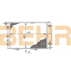 2108889 BEHR Radiator