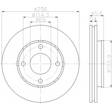 8DD 355 111-511 HELLA PAGID Тормозной диск