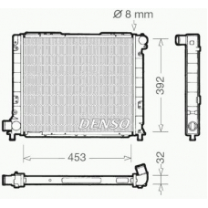 DRM09052 DENSO Радиатор, охлаждение двигателя