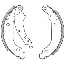 BSA2023.00 OPEN PARTS Комплект тормозных колодок