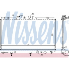 64628A NISSENS Радиатор, охлаждение двигателя