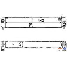 8MO 376 725-571 HELLA Масляный радиатор, двигательное масло