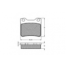 32223 SPIDAN Комплект тормозных колодок, дисковый тормоз