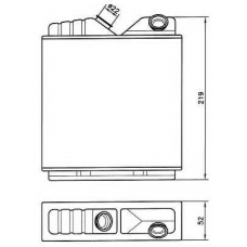 58146 NRF Теплообменник, отопление салона