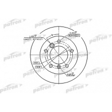 PBD4088 PATRON Тормозной диск