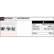 DC72824 DELCO REMY Тормозной суппорт