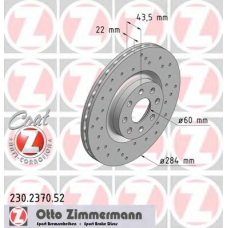 230.2370.52 ZIMMERMANN Тормозной диск