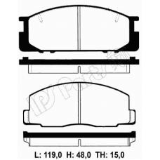 IBD-1262 IPS Parts Комплект тормозных колодок, дисковый тормоз