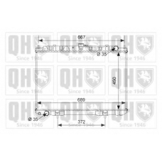 QER2452 QUINTON HAZELL Радиатор, охлаждение двигателя