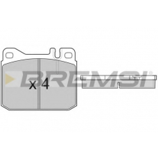 BP2108 BREMSI Комплект тормозных колодок, дисковый тормоз