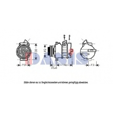 851855N AKS DASIS Компрессор, кондиционер