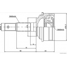 J2826006 HERTH+BUSS JAKOPARTS Шарнирный комплект, приводной вал