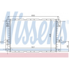 62012 NISSENS Радиатор, охлаждение двигателя
