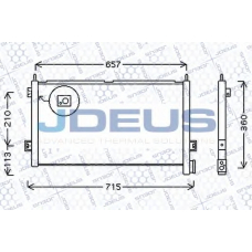 731M12 JDEUS Конденсатор, кондиционер