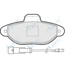 PAD812 APEC Комплект тормозных колодок, дисковый тормоз
