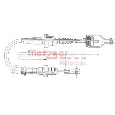 18.0052 METZGER Трос, управление сцеплением