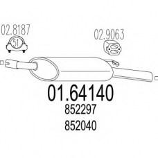 01.64140 MTS Глушитель выхлопных газов конечный