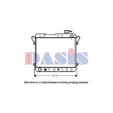 081160N AKS DASIS Радиатор, охлаждение двигателя