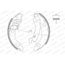152-2388 WEEN Комплект тормозных колодок