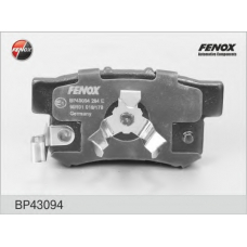 BP43094 FENOX Комплект тормозных колодок, дисковый тормоз