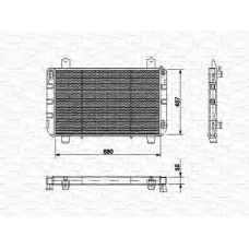 350213475000 MAGNETI MARELLI Радиатор, охлаждение двигателя