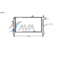 OL2074 AVA Радиатор, охлаждение двигателя