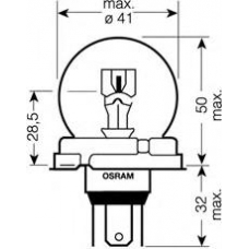 64203CP OSRAM Лампа накаливания, фара дальнего света; лампа нака