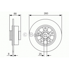 0 986 479 C87 BOSCH Тормозной диск