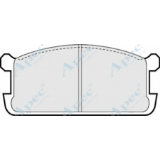 PAD366 APEC Комплект тормозных колодок, дисковый тормоз