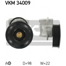 VKM 34009 SKF Натяжной ролик, поликлиновой  ремень