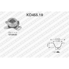 KD455.19 SNR Комплект ремня грм