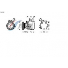 TOK438 AVA Компрессор, кондиционер