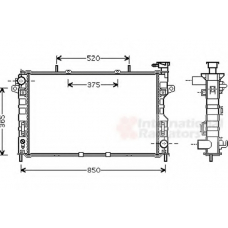 07002117 VAN WEZEL Радиатор, охлаждение двигателя