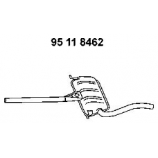 95 11 8462 EBERSPACHER Средний глушитель выхлопных газов
