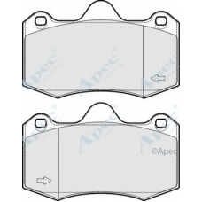 PAD1721 APEC Комплект тормозных колодок, дисковый тормоз