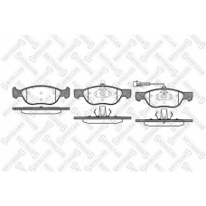 598 011B-SX STELLOX Комплект тормозных колодок, дисковый тормоз