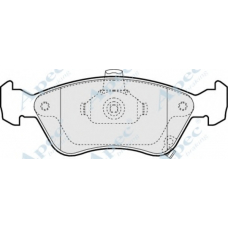 PAD1011 APEC Комплект тормозных колодок, дисковый тормоз