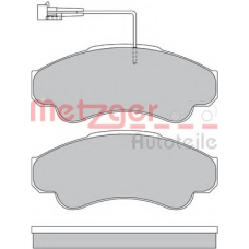 1170344 METZGER Комплект тормозных колодок, дисковый тормоз