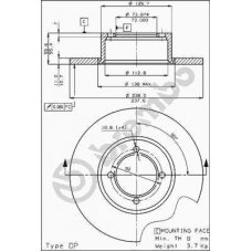 08.1309.10 BREMBO Тормозной диск