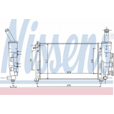 61881 NISSENS Радиатор, охлаждение двигателя