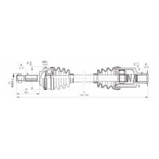 DRS6371.00 OPEN PARTS Приводной вал