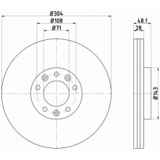 55323PRO PAGID Тормозной диск