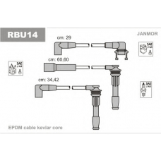 RBU14 JANMOR Комплект проводов зажигания