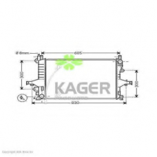 31-3106 KAGER Радиатор, охлаждение двигателя